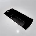 thumbnail image 1 of Pemberly Row 60X32 Contemporary Rectangular Acrylic Undermount Bath Tub in Black, 1 of 2