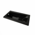 thumbnail image 1 of Pemberly Row 60X36 Contemporary Rectangular Acrylic Drop-In Bath tub in Black, 1 of 2