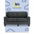 thumbnail image 1 of Pemberly Row 61" Track Arm Sofa Loveseat with Removable Covers Charcoal, 1 of 15