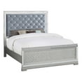 thumbnail image 1 of Pemberly Row 63.5" x 86.5" Wood Queen Panel Bed in Silver/Metallic Mercury, 1 of 9