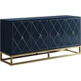 thumbnail image 1 of Pemberly Row 64" Transitional Wood Sideboard in Navy/Gold Plated, 1 of 1