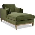 thumbnail image 1 of Pemberly Row 65" Farmhouse Chaise Lounge Chair Olive Green Performance Velvet, 1 of 11