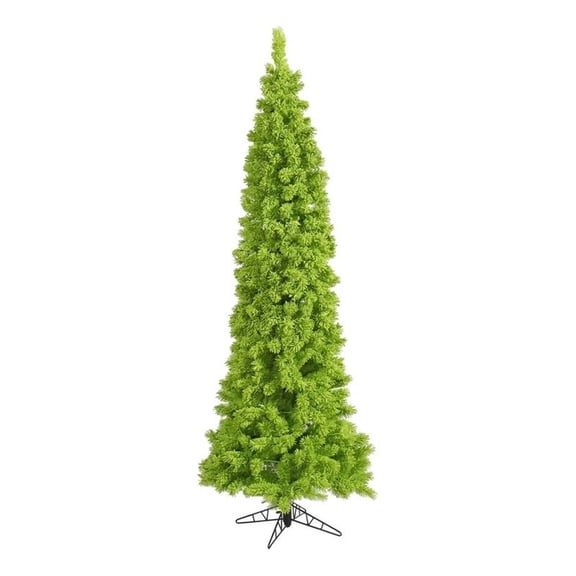 Pemberly Row 66" Fir Pencil Unlit Artificial Christmas Tree - Flocked Lime Green