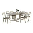 thumbnail image 1 of Pemberly Row 7-Pc Wood Pedestal Dining Set in Ash / Stormy White, 1 of 6