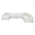 thumbnail image 1 of Pemberly Row 7-piece Fabric Upholstered Modular Sectional Pearl, 1 of 19