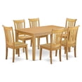 thumbnail image 1 of Pemberly Row 7-piece Wood Dining Table and Chairs in Oak, 1 of 6