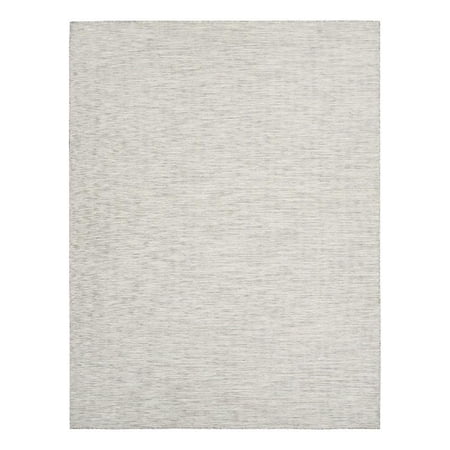 Pemberly Row 7' x 10' Light Gray Fabric Modern Area Rug (7' x 10')