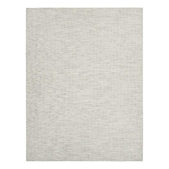 Pemberly Row 7' x 10' Light Gray Fabric Modern Area Rug (7' x 10')