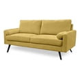 thumbnail image 1 of Pemberly Row 70" Modern Track Arm Tufted Velvet Sofa in Gold, 1 of 8