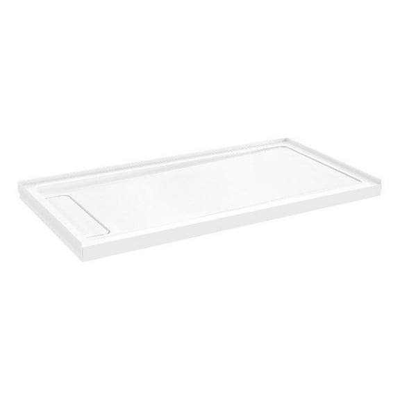 Pemberly Row 72"W x 36"D Reversible Shower Base with Hidden Side Drain