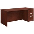 thumbnail image 1 of Pemberly Row 72" x 30" Shell and 3-Drawer Mobile File Cabinet Classic Cherry, 1 of 9
