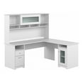 thumbnail image 1 of Pemberly Row 72W L Shaped Computer Desk with Hutch in White - Engineered Wood, 1 of 6