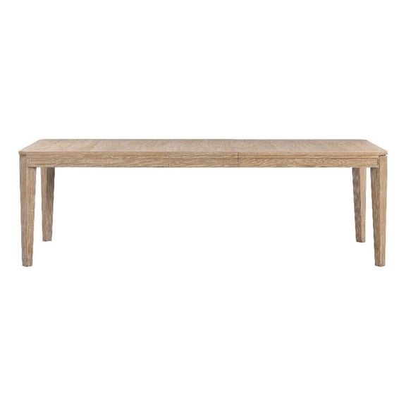 Pemberly Row 78-96" Extendable Dining Table with Canted Legs in Mocha Brown