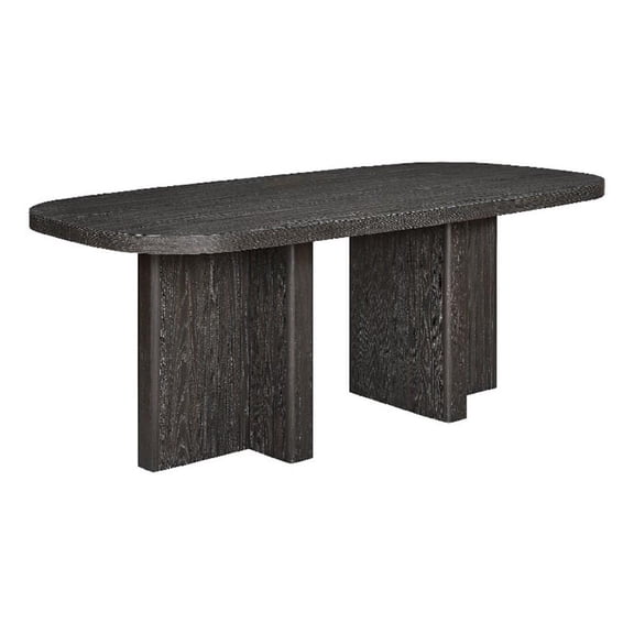 Pemberly Row 78-Inch Rectangular Dining Table in Ebony Black