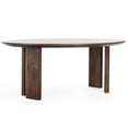 thumbnail image 1 of Pemberly Row 78" Mango Wood Traditional Round Dining Table in Brown, 1 of 9