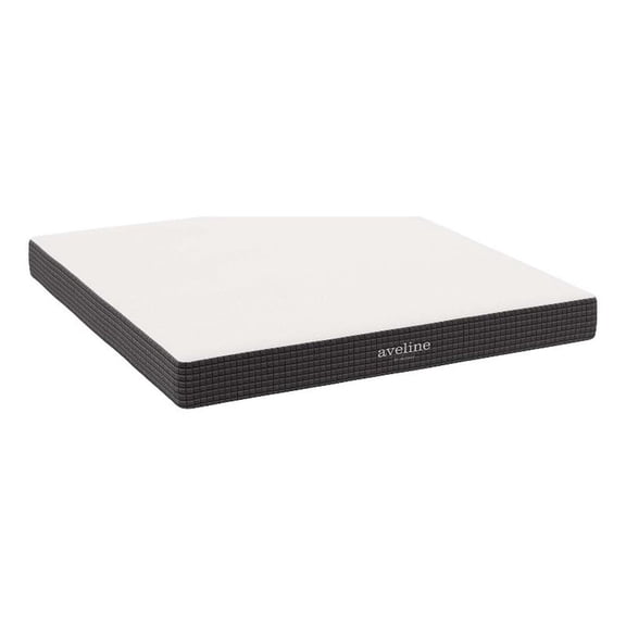 Pemberly Row 8" Breathable Gel-infused Memory Foam King Mattress in White