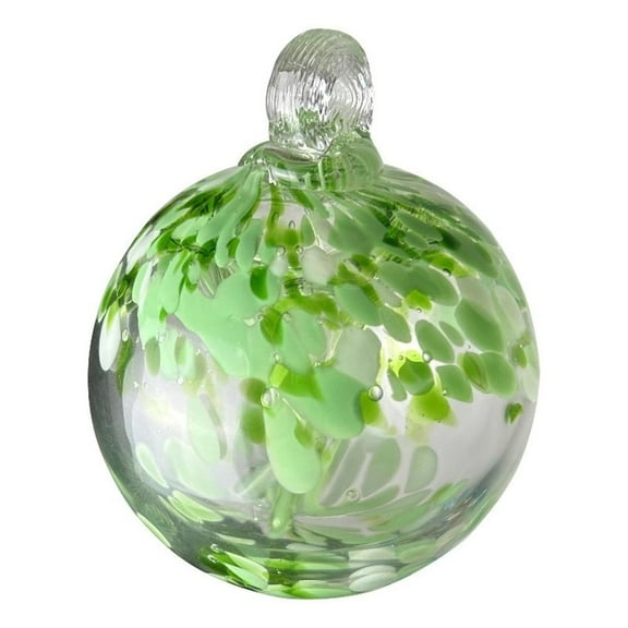Pemberly Row 8" Celtic Hand Blown Art Glass Ornament in Green