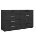 thumbnail image 1 of Pemberly Row 8 Drawer Double Dresser in Black Woodgrain, 1 of 13
