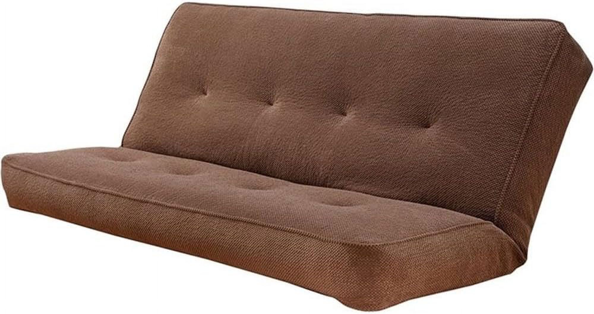 Pemberly Row 8" Full Size Spring Futon Mattress Replacement, Linen