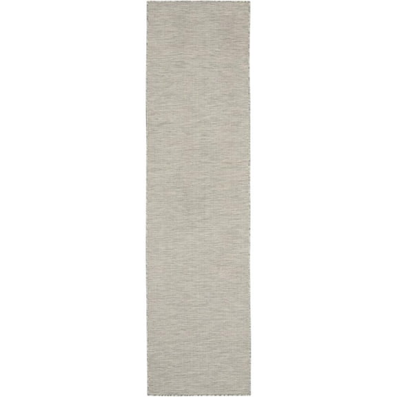 Pemberly Row 8' Runner Light Gray Fabric Modern Area Rug (8' Runner)