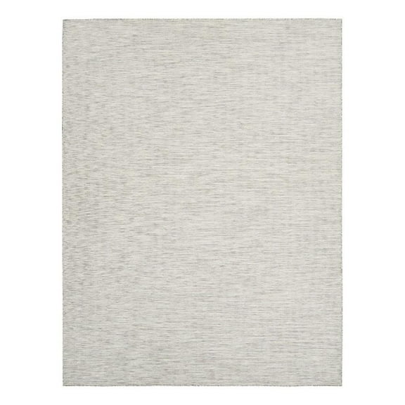 Pemberly Row 8' x 10' Light Gray Fabric Modern Area Rug (8' x 10')