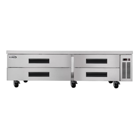 Pemberly Row 84" Chef Base Refrigerator Storage Cabinet for Cold Foods