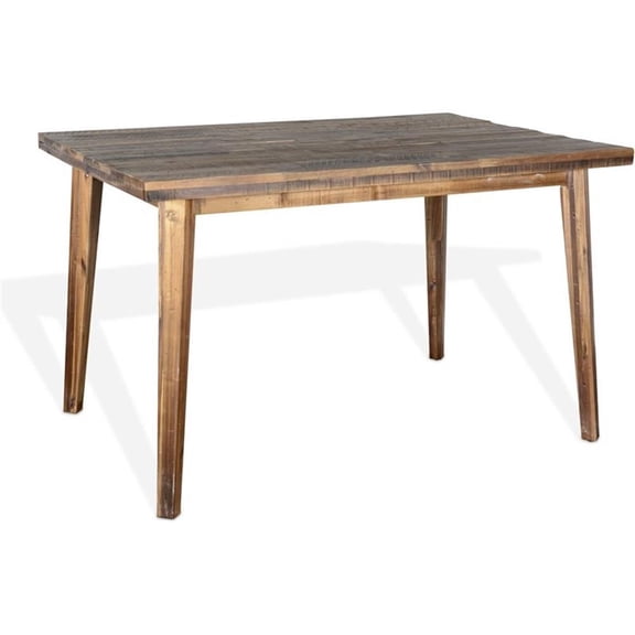 Pemberly Row 86" Rectangular Mid-Century Wood Table in Light Brown