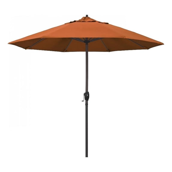 Pemberley Row Aluminum Bronze Patio Umbrella Circle 9' Unassembled