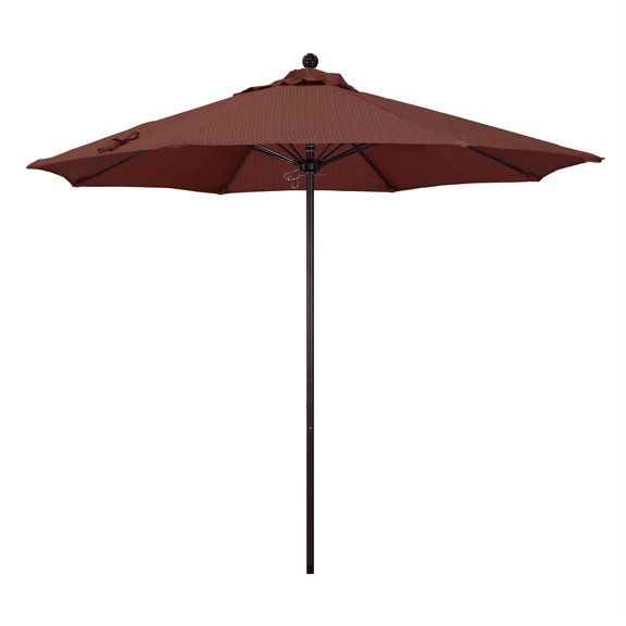 Pemberly Row 9' Bronze Market Umbrella in Olefin Adobe