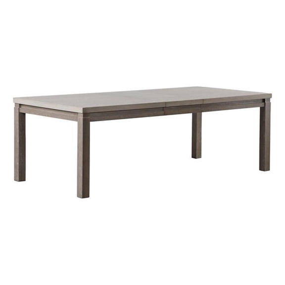 Pemberly Row 90 Inch Rectangular Dining Table in Dual-Tone Gray