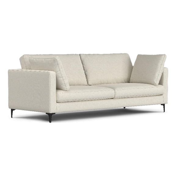 Pemberly Row 90" Sofa with Performance Fabric Upholstery in Cream