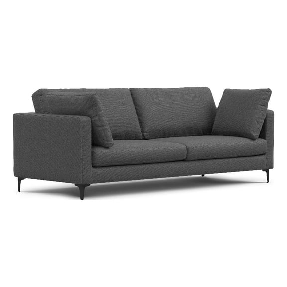 Pemberly Row 90" Sofa with Performance Fabric Upholstery in Pebble Grey