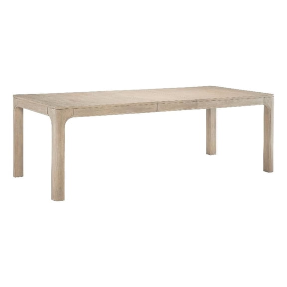 Pemberly Row 90" Wood Extension Dining Table in Weathered Mango Brown