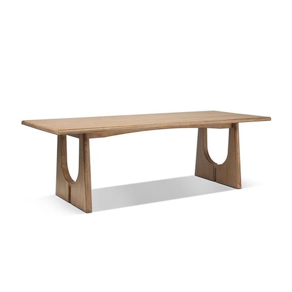 Pemberly Row 94" 8-Seater Reclaimed Pine Wood Dining Table in Natural Brown