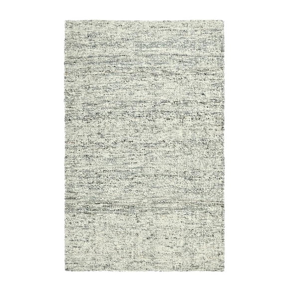 Pemberly Row 96 x 120" Heathered Effect Jute & Wool Area Rug in Gray