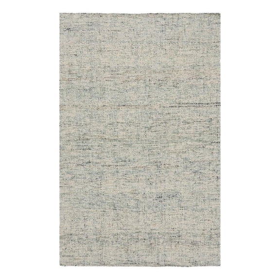 Pemberly Row 96 x 120" Heathered Effect Jute & Wool Area Rug in Sage Green