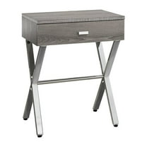 Pemberly Row Accent Nightstand in Dark Taupe