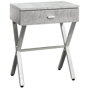 Pemberly Row Accent Nightstand in Gray Cement