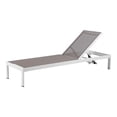 thumbnail image 1 of Pemberly Row Adjustable Height Aluminum Patio Lounger in White/Gray, 1 of 10
