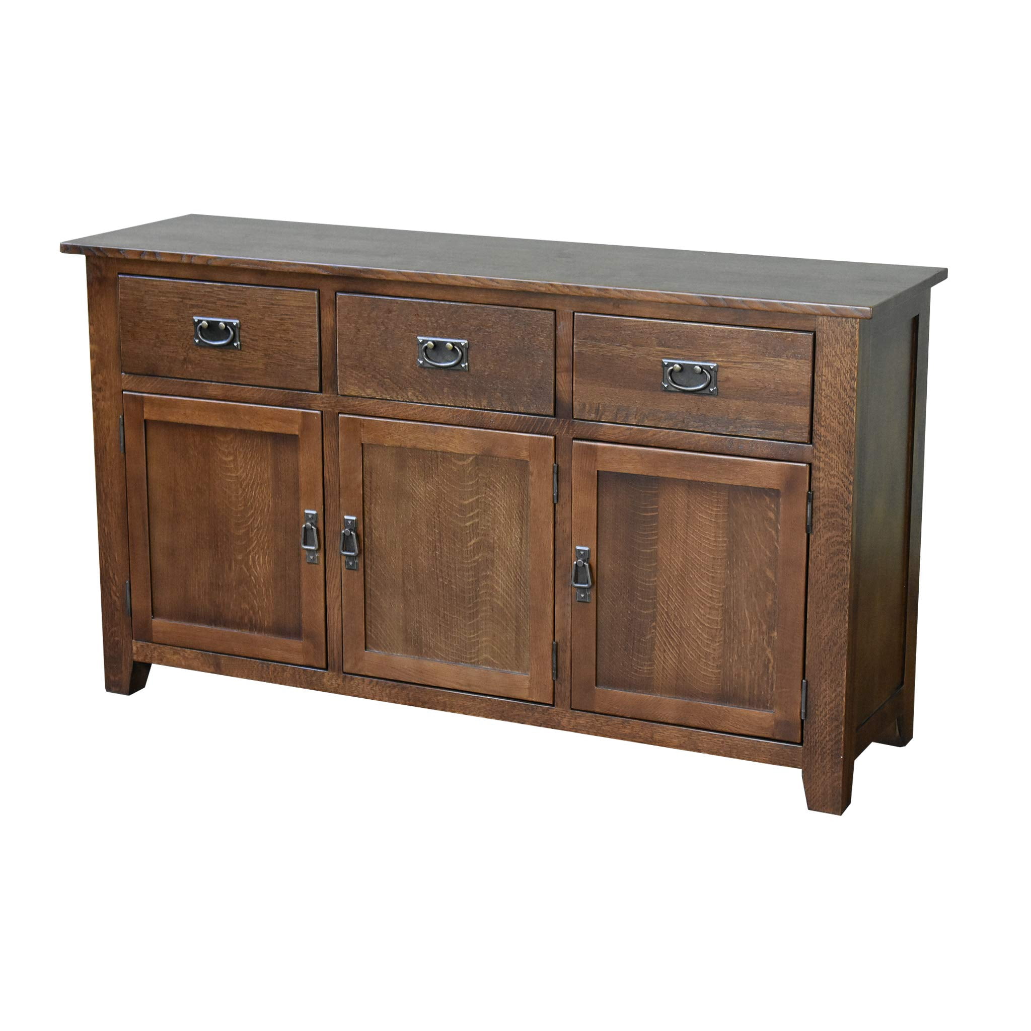 Pemberley Row Solid Wood Walnut Sideboard Rectangular 58.5" Unassembled ...