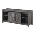 thumbnail image 1 of Pemberly Row Barn Door 52" TV Stand in Rustic Gray, 1 of 4