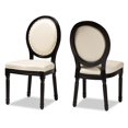 thumbnail image 1 of Pemberly Row Beige and Black Finished Wood 2-Piece Dining Chair Set, 1 of 9