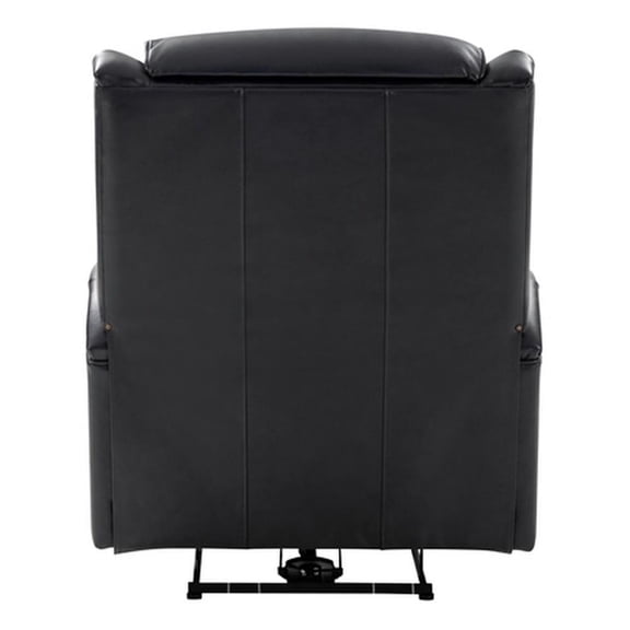 Pemberly Row Big and Tall Power Recliner with Head Rest and Lumbar in Blue