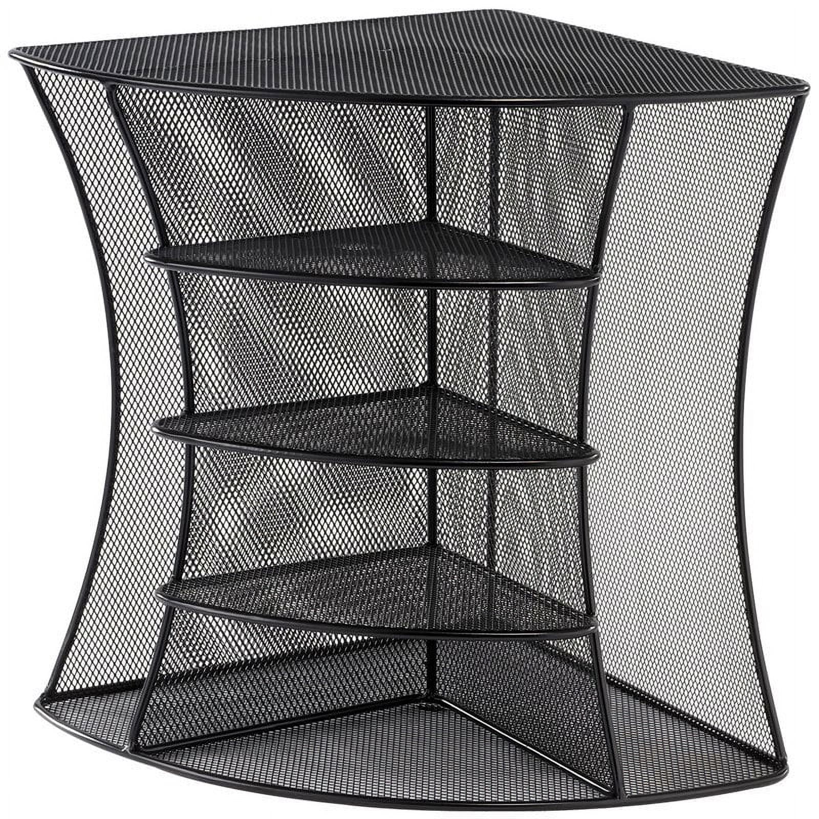 Pemberly Row Black Mesh Desk Corner Organizer - Walmart.com