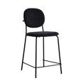 thumbnail image 1 of Pemberly Row Boucle Counter Height Stools (Set of 2) in Black, 1 of 6