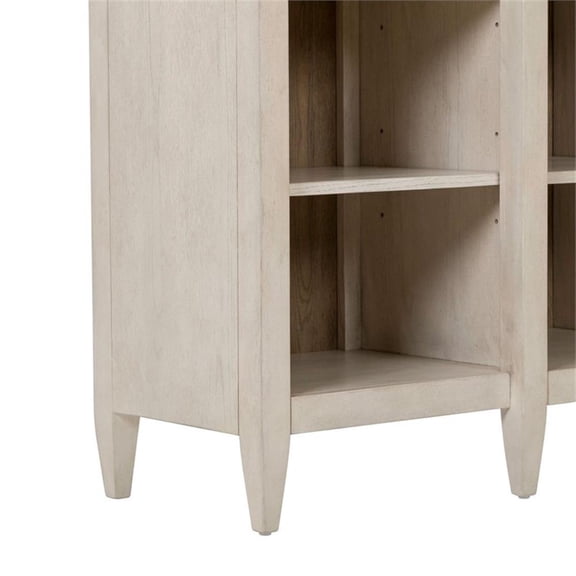 Pemberly Row Breakfront Accent Cabinet with Archway Styling in Brown