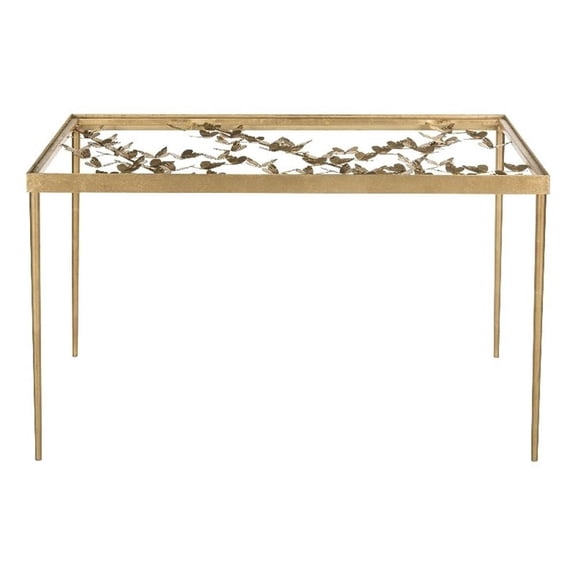 Pemberly Row Butterfly Desk for Home Office with Decorative Appeal