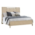 thumbnail image 1 of Pemberly Row Cal King Fabric Upholstered Panel Bed in Natural, 1 of 9