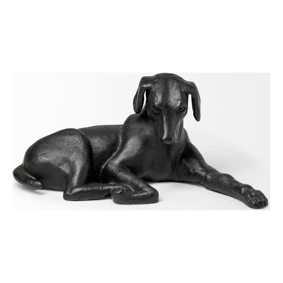 Pemberly Row Cast black metal Labrador Retriever decorative object