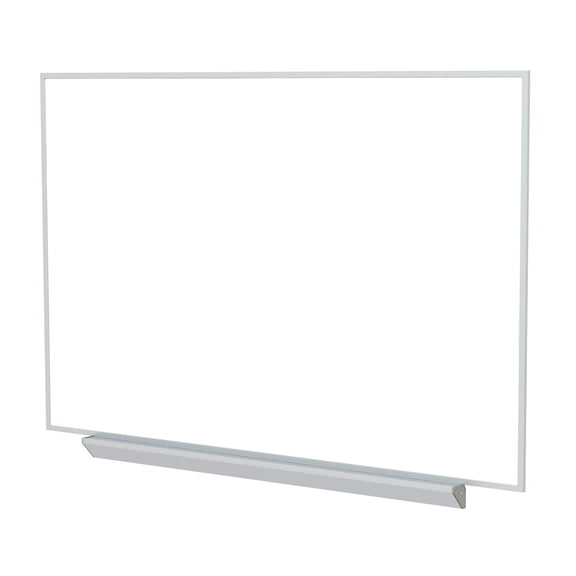 Pemberly Row Ceramic 4'x8' White Premium Magnetic Whiteboard w/ Marker & Eraser